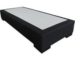 Slaaploods.nl Deluxe - Boxspring exclusief matras - 90x210 cm - Zwart