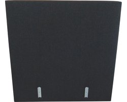 Slaaploods.nl Hoofdbord / Bedhoofdeind Vlak - 180x110x10 cm - Stof Zwart