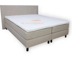 Slaaploods.nl Praag - Boxspring inclusief matras - 160x200 cm - Beige/Zand