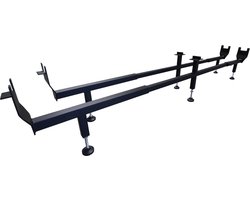 Slaaploods.nl Verstelbare potenset Base - tweepersoons - 130 - 180  cm - Zwart