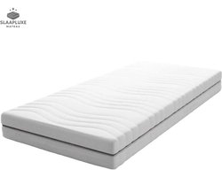 Slaapluxe matras®-Hr koudschuim 90x200 cm | 24cm dik - Afritsbaar tijk wasbaar