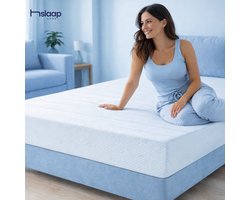Slaapluxe matras®-Pocketvering 80x200 cm | 25cm dik - Afritsbaar tijk wasbaar