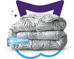 Slaapspeciaal Zomerdekbed - eazydekbed ® Series BLOOMY - Dekbed zonder overtrek + 1 KUSSENSLOOP | 140x200 cm - 30 dagen proefslapen - Hoesloos dekbed - 100% Katoen - Bedrukt dekbed - Dekbed in kleur - Gekleurd dekbed - Eenpersoons dekbed