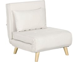 Slaapstoel met Bedfunctie – Inklapbare Relaxstoel met Verstelbare Rugleuning