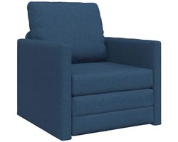 Slaapstoel - Uitklapbaar - Slaapbank - Logeerbed - Zetelbed - Slaapfauteuil - Vouwbed - 1 persoons - Zeer comfortabel - Blauw