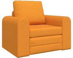 Slaapstoel - Uitklapbaar - Slaapbank - Logeerbed - Zetelbed - Slaapfauteuil - Vouwbed - 1 persoons - Zeer comfortabel - Donkergeel