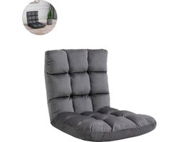 Slaapstoel - Uitklapbaar - Slaapbank - Logeerbed - Zetelbed - Slaapfauteuil - Vouwbed - 1 persoons - Zeer comfortabel - Donkergrijs