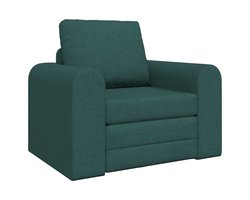 Slaapstoel - Uitklapbaar - Slaapbank - Logeerbed - Zetelbed - Slaapfauteuil - Vouwbed - 1 persoons - Zeer comfortabel - Donkergroen