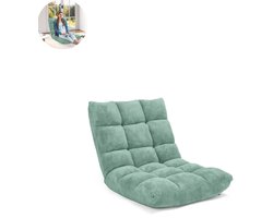 Slaapstoel - Uitklapbaar - Slaapbank - Logeerbed - Zetelbed - Slaapfauteuil - Vouwbed - 1 persoons - Zeer comfortabel - Groen