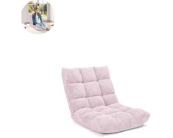 Slaapstoel - Uitklapbaar - Slaapbank - Logeerbed - Zetelbed - Slaapfauteuil - Vouwbed - 1 persoons - Zeer comfortabel - Roze