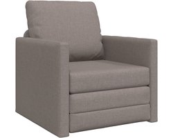 Slaapstoel - Uitklapbaar - Slaapbank - Logeerbed - Zetelbed - Slaapfauteuil - Vouwbed - 1 persoons - Zeer comfortabel - Taupe