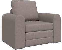 Slaapstoel - Uitklapbaar - Slaapbank - Logeerbed - Zetelbed - Slaapfauteuil - Vouwbed - 1 persoons - Zeer comfortabel - Taupe