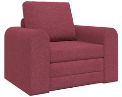 Slaapstoel - Uitklapbaar - Slaapbank - Logeerbed - Zetelbed - Slaapfauteuil - Vouwbed - 1 persoons - Zeer comfortabel - Wijnrood