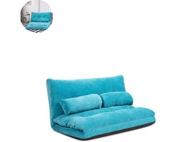 Slaapstoel - Uitklapbaar - Slaapbank - Logeerbed - Zetelbed - Slaapfauteuil - Vouwbed - 2 persoons - Zeer comfortabel - Blauw