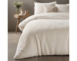 Slaaptextiel ST Teddy Fur Dekbedovertrek Beige - 2-persoons 200 x 200/220 cm - Super Zacht