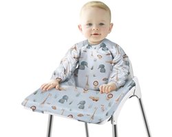 Slabbetje Met Mouwen voor Baby's en Peuters - Voedingsschort met Lange Mouwen, Unisex Design, Geschikt voor Kinderen van 6 Maanden tot 3 Jaar