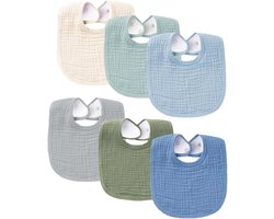 Slabbetjes voor baby's – Zacht en absorberend katoen, uniseks, ideaal voor newborns