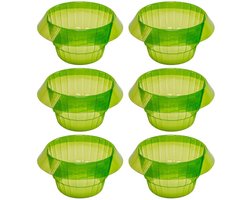 Slakkenbescherming Tuin - Plantbescherming - Slakvrije groentetuin - Groenteplanten beschermen - Tuinaccessoire - Tuinders - Slakkenschild - Groen - Universeel - 6 stuks