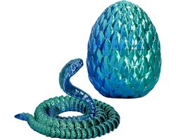 Slangenei 3D-printfiguur flexibel speelgoed desktop decoratie volwassenen