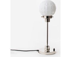 Slanke Tafellamp Artichoke 20's Nikkel - Art Deco Trade