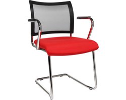 Sledestoel SEAT POINT, gaas of bekleding, zonder armleuningen, stapelbaar, set van 2