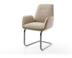 Sledestoel Zoa-Flex sledemodel vlak roestvrij staal materiaalmix mud pocketveer kern