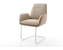 Sledestoel Zoa-Flex sledemodel vlak wit materiaalmix mud pocketveer kern