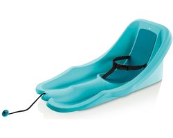 Slee met rugleuning en 3-punts gordel - Plastic slee voor Baby & Peuter - Baby Rider mintgroen