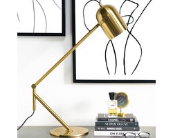 Sleek Tafellamp - Goud - Verstelbaar en Stijlvol