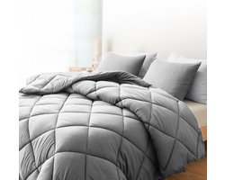 Sleep Comfy - Deluxe 2-in-1 Herfst Dekbed - 200x200 cm - Vapor Blue - Dekbed zonder overtrek - Ademend & Anti Allergie - Hoesloos Dekbed - Stijl, Comfort en Innovatie voor Elke Dag & Nacht - Camping & In de Caravan