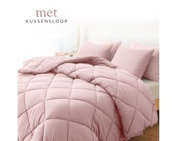 Sleep Comfy - Deluxe 2-in-1 Lente Dekbed - 240x220 cm - Potpourri - met 2 Kussenslopen 60x70 cm - Dekbed zonder overtrek - Ademend & Anti Allergie - Hoesloos Dekbed - Stijl, Comfort en Innovatie voor Elke Dag & Nacht - Camping & In de Caravan