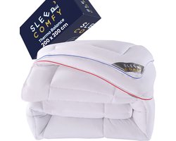 Sleep Comfy Thermo Balance Series - Hotel Kwaliteit 4 Seizoenen Dekbed | 200x200 cm - Anti Allergie Dekbed Met Twee Delen - 3 in 1 Dekbed - Comfort & Ademend - Tweepersoons Dekbed- Zomerdekbed & Winterdekbed