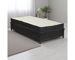 Sleepking - Opklapbed / Vouwbed / Logeerbed - Hotel - 90x200 - Zwart - 15cm dik pocketvering matras - incl. Beschermhoes - Dagelijks te gebruiken