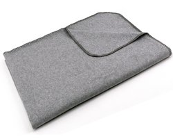 Sleepling 150 x 200 cm plaid | knuffel deken | sofa- of woondeken | van katoenmix | wasbaar op 30 graden | Made in Germany | grijs