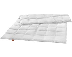 sleepling 155 x 220 cm Premium donzen dekbed | medium all year dekbed van 100% ganzendons | tijk van 100% katoen | Nomite- en Downpass-gecertificeerd | Made in Germany | wasbaar op 60 graden | wit