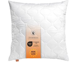 sleepling 190001 kussen met ritssluiting, 100% microvezel, 80 x 80 cm, wit