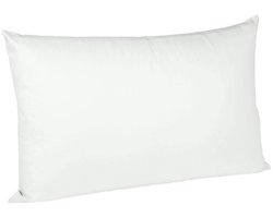 Sleepling 70 x 90 cm satijnen kussensloop | kussenhoes van 100% zijdezachte katoen | voor hoofdkussens, sierkussens, decoratiekussens | Made in EU | wasbaar op 60 graden | wit