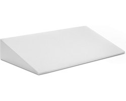 sleepling 90 x 45 x 15 cm wigkussen voor matras | refluxkussen voor bed en bank | ondersteuningskussen | bedverhoger | zonder hoes | gemaakt in de EU | wit