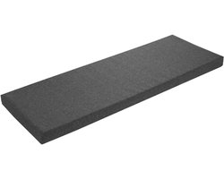 sleepling bankkussen 150 x 40 cm donkergrijs, bankkussen, zitkussen voor vensterbank, wasbare hoes, antislip onderkant, Made in EU