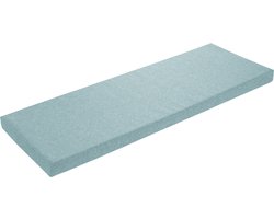 sleepling bankkussen 200 x 40 cm turquoise, bankkussen, zitkussen voor vensterbank, wasbare hoes, antislip onderkant, Made in EU