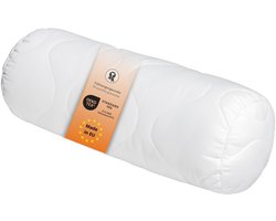 sleepling Basic 100 bolster, 15 x 40 cm, sierkussen, bankkussen, Ökotex, wasbaar tot 60 graden, Made in EU, vulling kwantiteitsgarantie, maatgarantie, wit