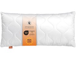 sleepling Basic 100 hoofdkussen, 50 x 90 cm, Ökotex, wasbaar tot 60 graden, Made in EU, vulling kwantiteitsgarantie, maatgarantie, wit