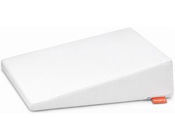sleepling bed wigkussen - 45x90 cm comfortschuimkussen - incl. hoes van polyester - als refluxkussen, matraswig, bedverhoger of ondersteuningskussen - Made in EU - 45 x 90 x 15 cm - wit