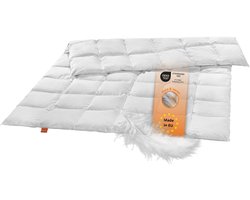 sleepling donzen dekbed - all year dekbed 135x200 cm - medium dekbed met 90% dons / 10% veren - als medium warm donsdekbed, verendekbed of all-season deken met dons - Downpass gecertificeerd - Made in EU - 135 x 200 cm - wit