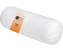 sleepling Komfort 100 - nekkussen 15x40 cm - kussen van polyester - geschikt voor mensen met allergieën - als slaapkussen, bankkussen of nekrol - Made in EU - 15 x 40 cm - wit