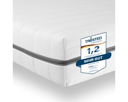 SLEEPNEO - matras 200x200 - 15 cm dik - koudschuim - H2/H3 duo hardheid - gemiddeld