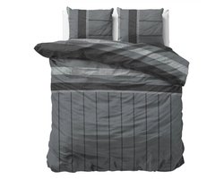 Sleeps Kees Flanel Dekbedovertrek Antraciet - 200x200/220 cm - Warm en Zacht