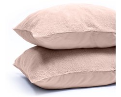 Sleeps Zachte Teddy Kussenslopen Roze 60x70 cm - 2 Stuks - Teddy zacht