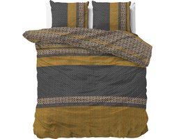 Sleeptime Altor Dekbedovertrek - 200x200/220 + 2 kussenslopen 60x70 - Goud - Tweepersoons