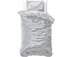 Sleeptime Beauty Skin Care Dekbedovertrek - Eenpersoons - 140x200/220 + 1 kussensloop 60x70 - Zilver